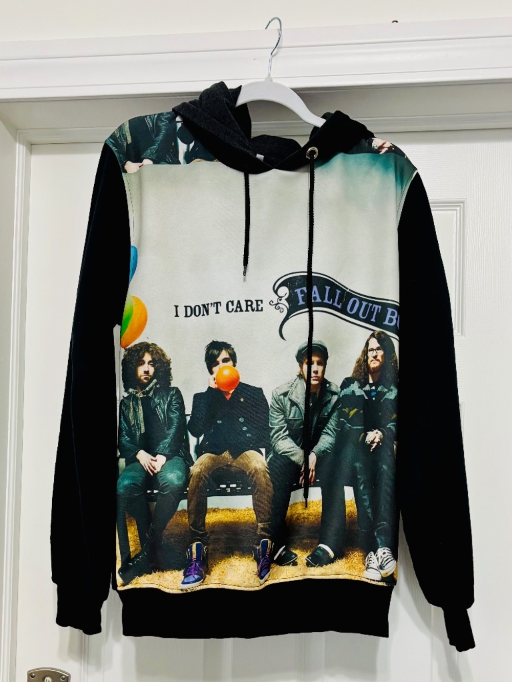 Unisex Hoodie Size Large Featuring Fall Out Boy “ I Don’t Care”
